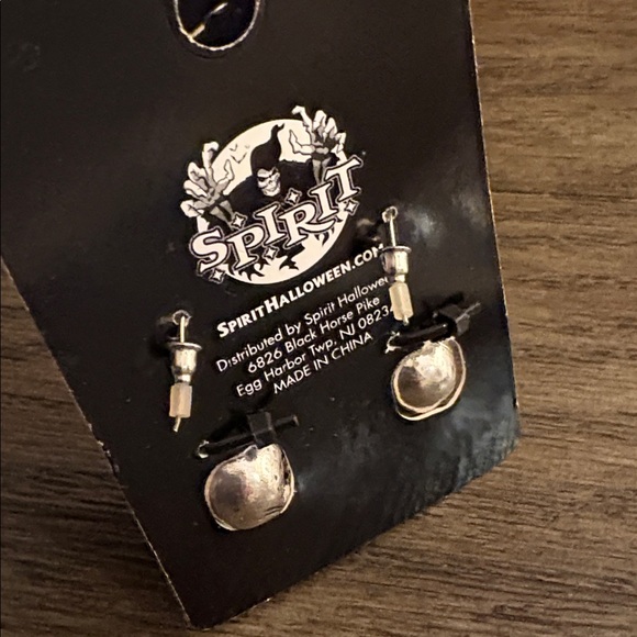 Lot of 2x [Spirit] & [Real Metal] Skull Gothic Drop Dangle Silver Earrings - Picture 12 of 12